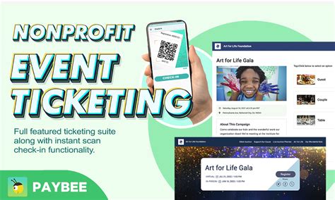 Nonprofit Online Event Ticketing Software + Registration .